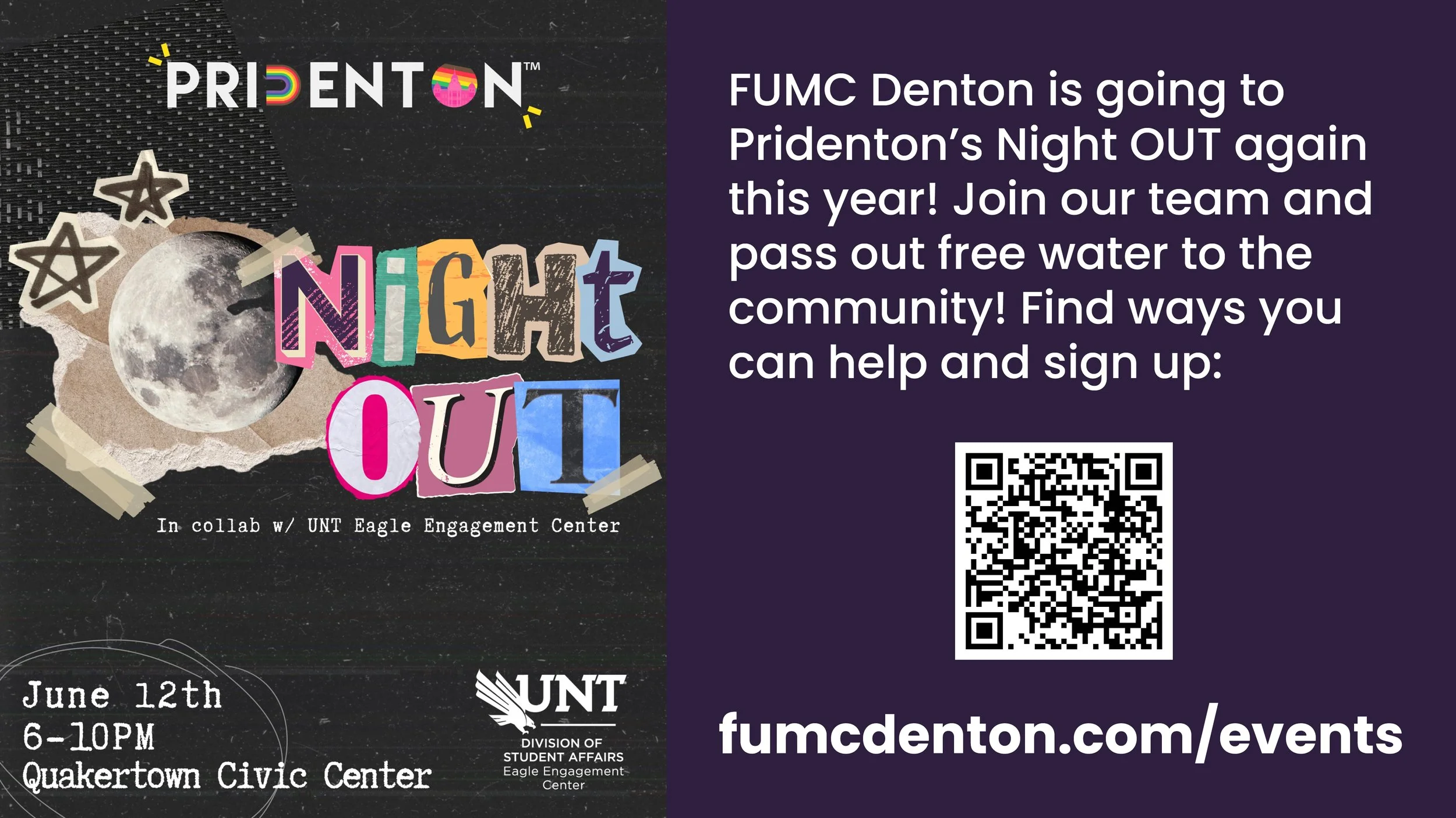 FUMC Denton goes to Pridenton Night OUT
