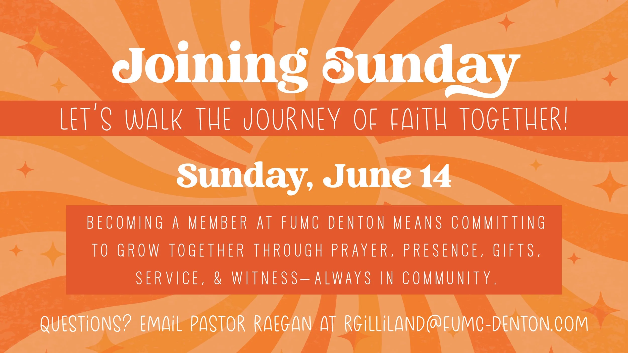 Joining Sunday