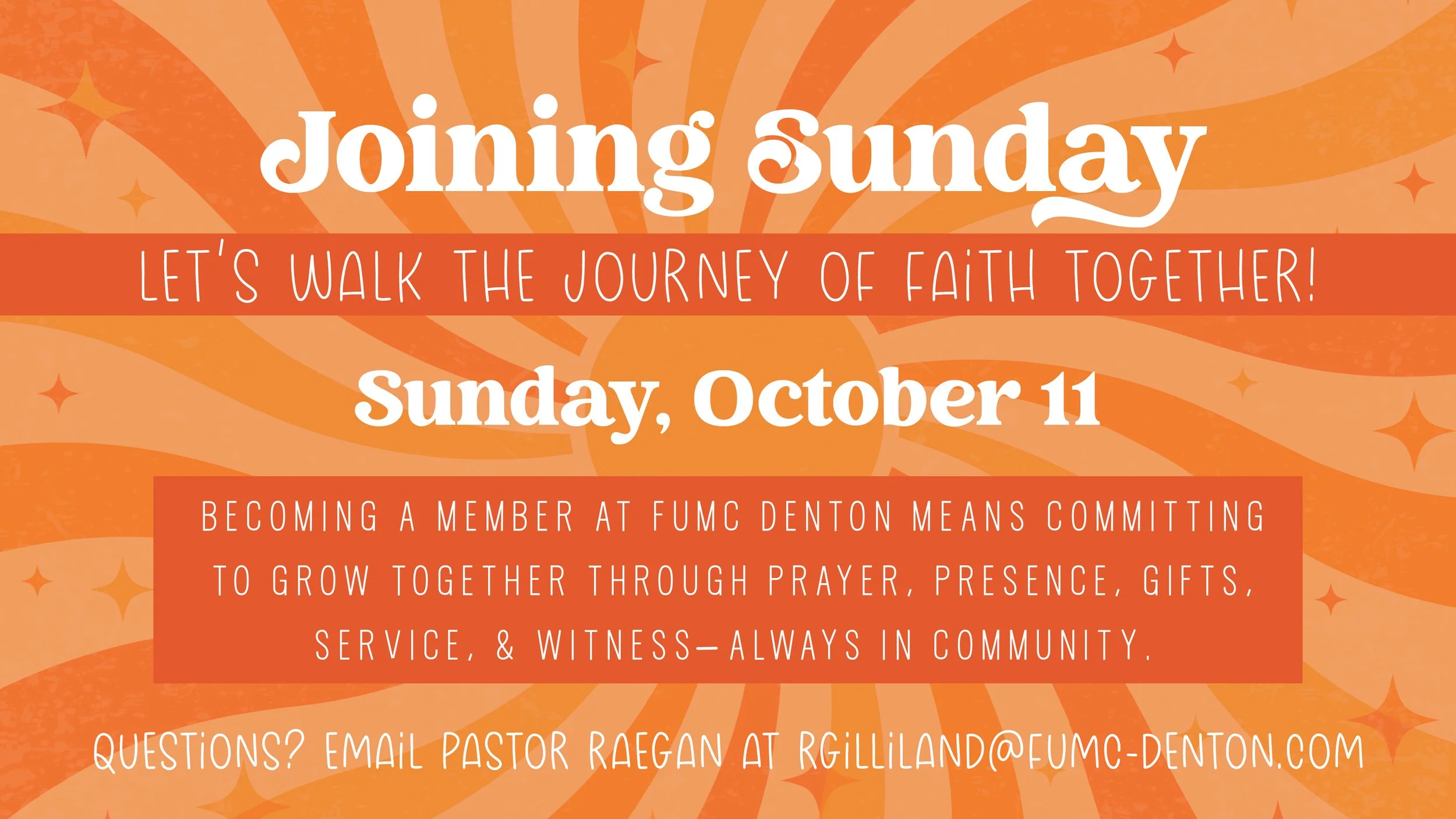 Joining Sunday