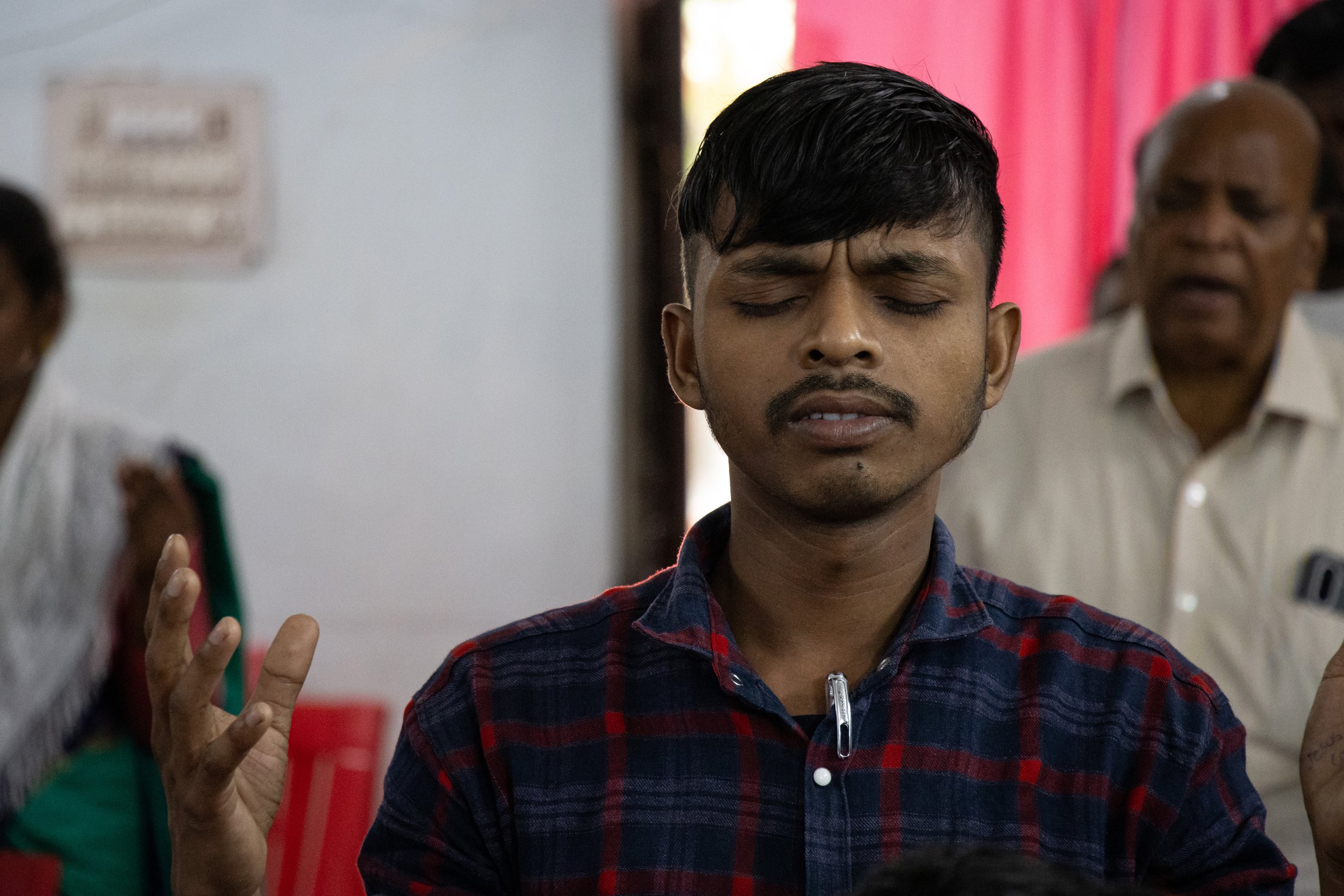  Believers worship on a Sunday morning in eastern Odisha. 