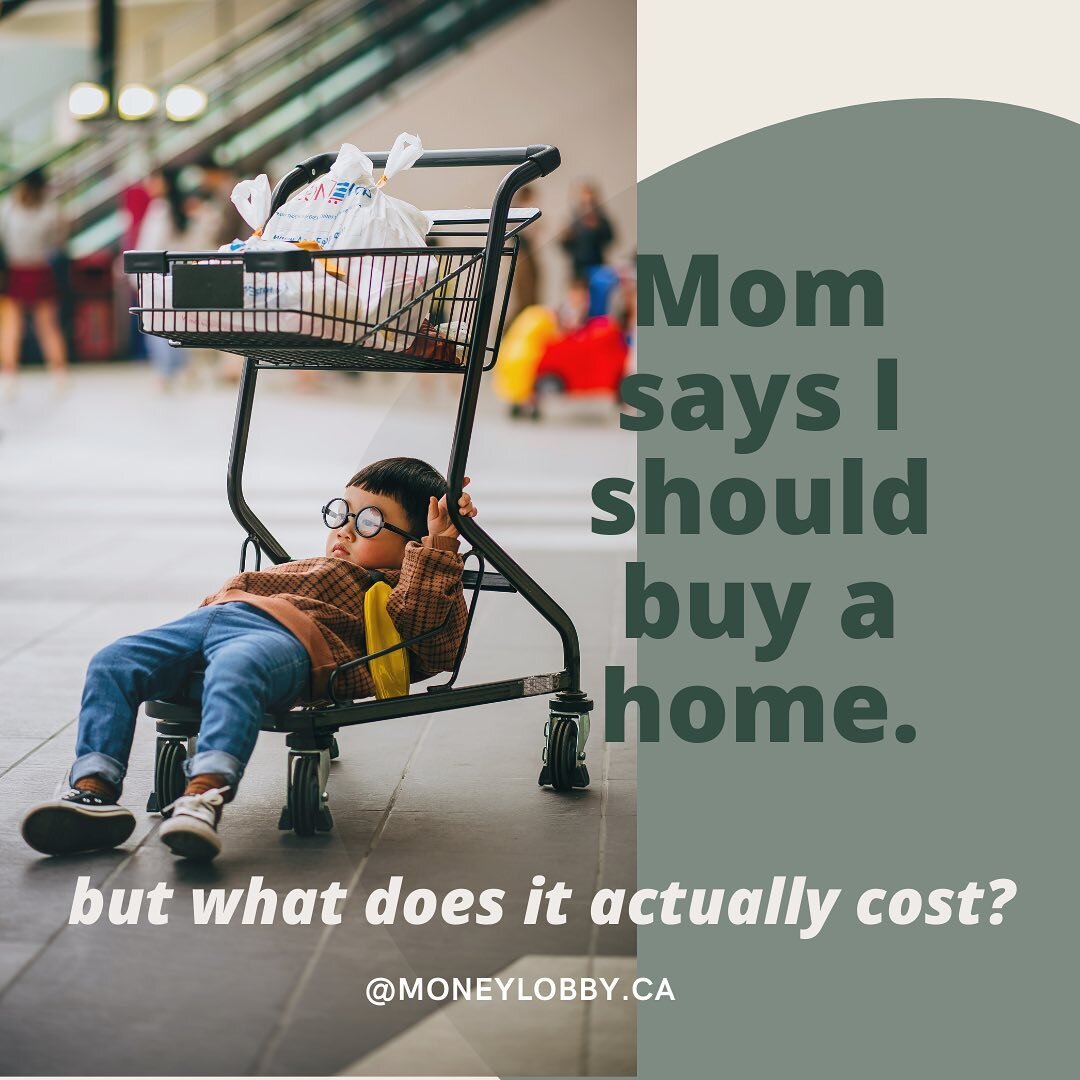 WHAT DOES IT ACTUALLY COST TO BUY A HOME? 🏡 
.
.
Check out the next slides to find out! 
.
If you&rsquo;re a first time home buyer, definitely check out what you can do using the First Time Home Buyers perks with an RRSP.  You also get a break with 