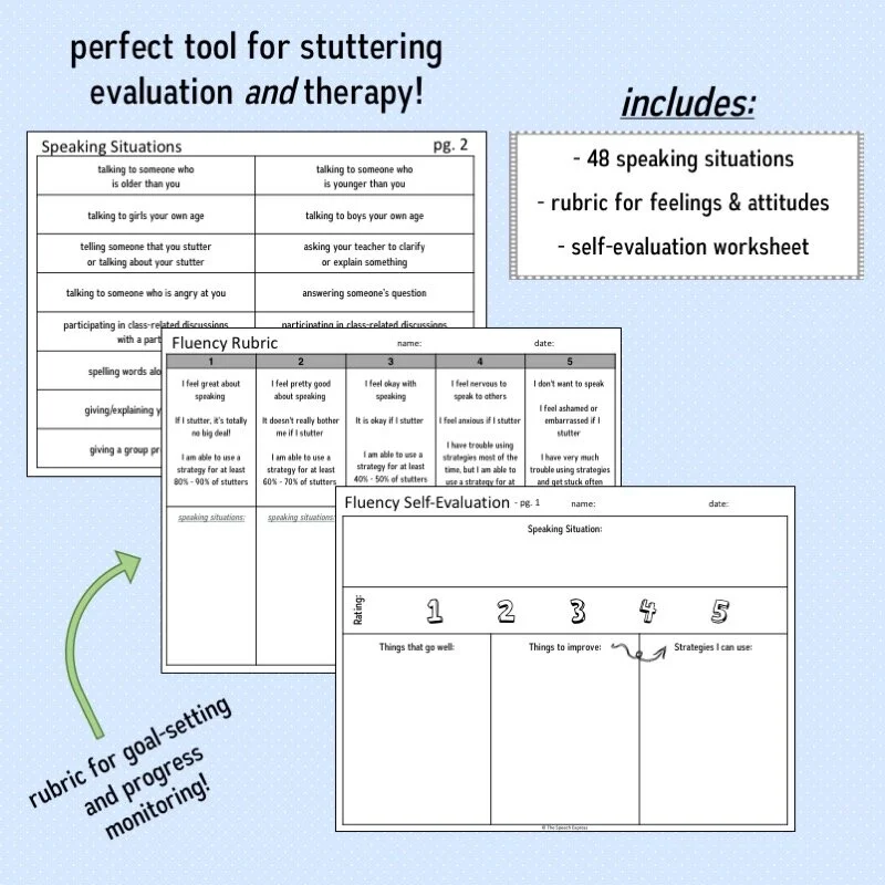 Fluency Rubric And Self Evaluation The Speech Express Fluency Rubric And Self Evaluation The Speech Express