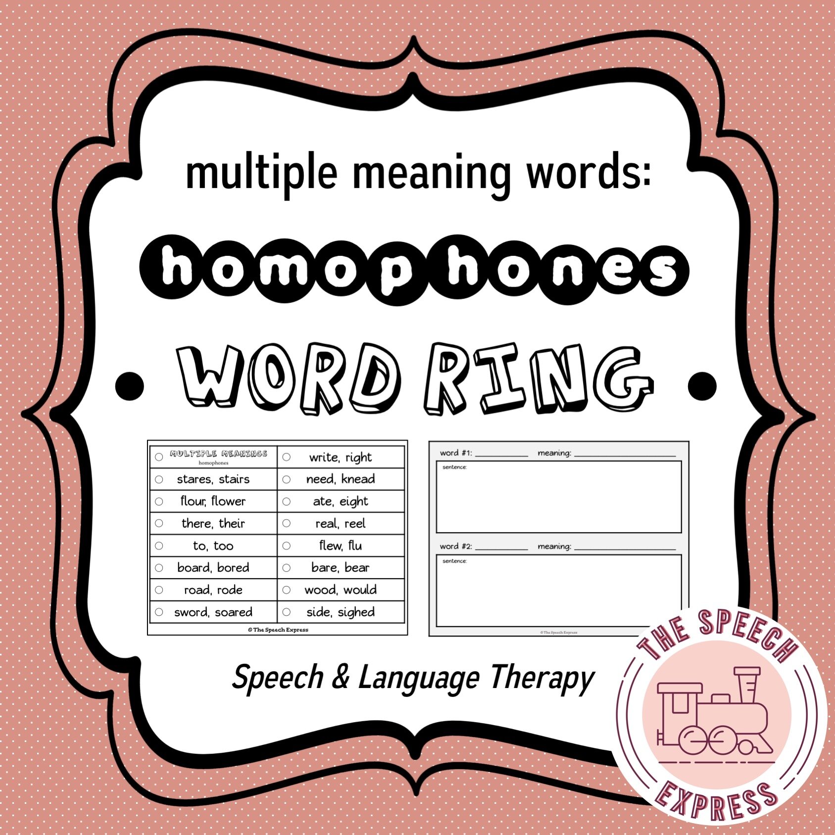 100 Most Common Homophones List - Lessons For English