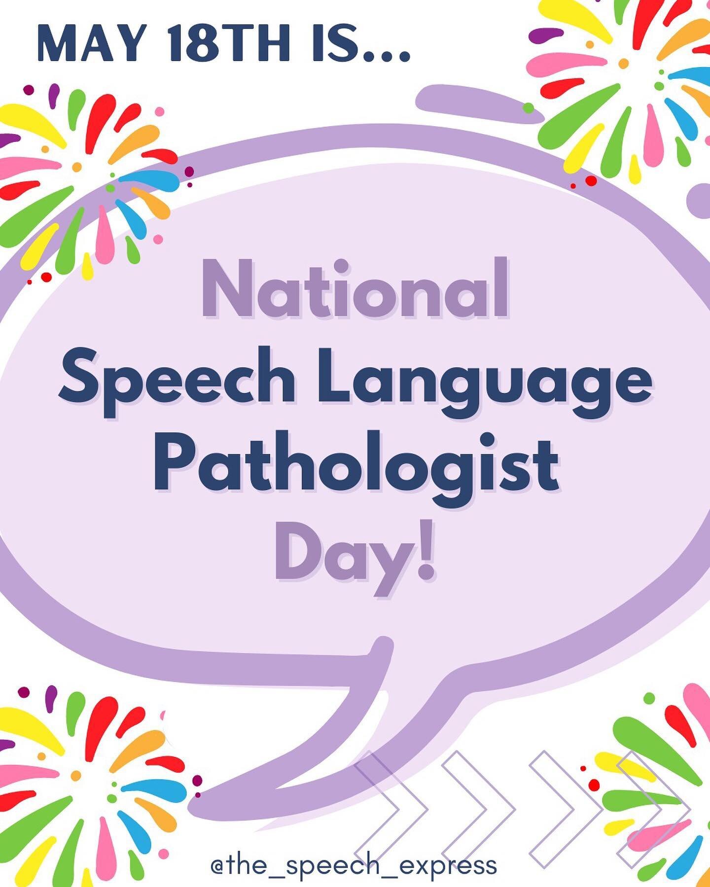 🌟 Happy National Speech Language Pathologist Day! 🌟

Give a shout out to an SLP, SLPA, or SLP-to-be who is doing an AMAZING job by tagging them in the comments below! ⬇️🎉 thank you for all you do for your students, clients, families, and educators