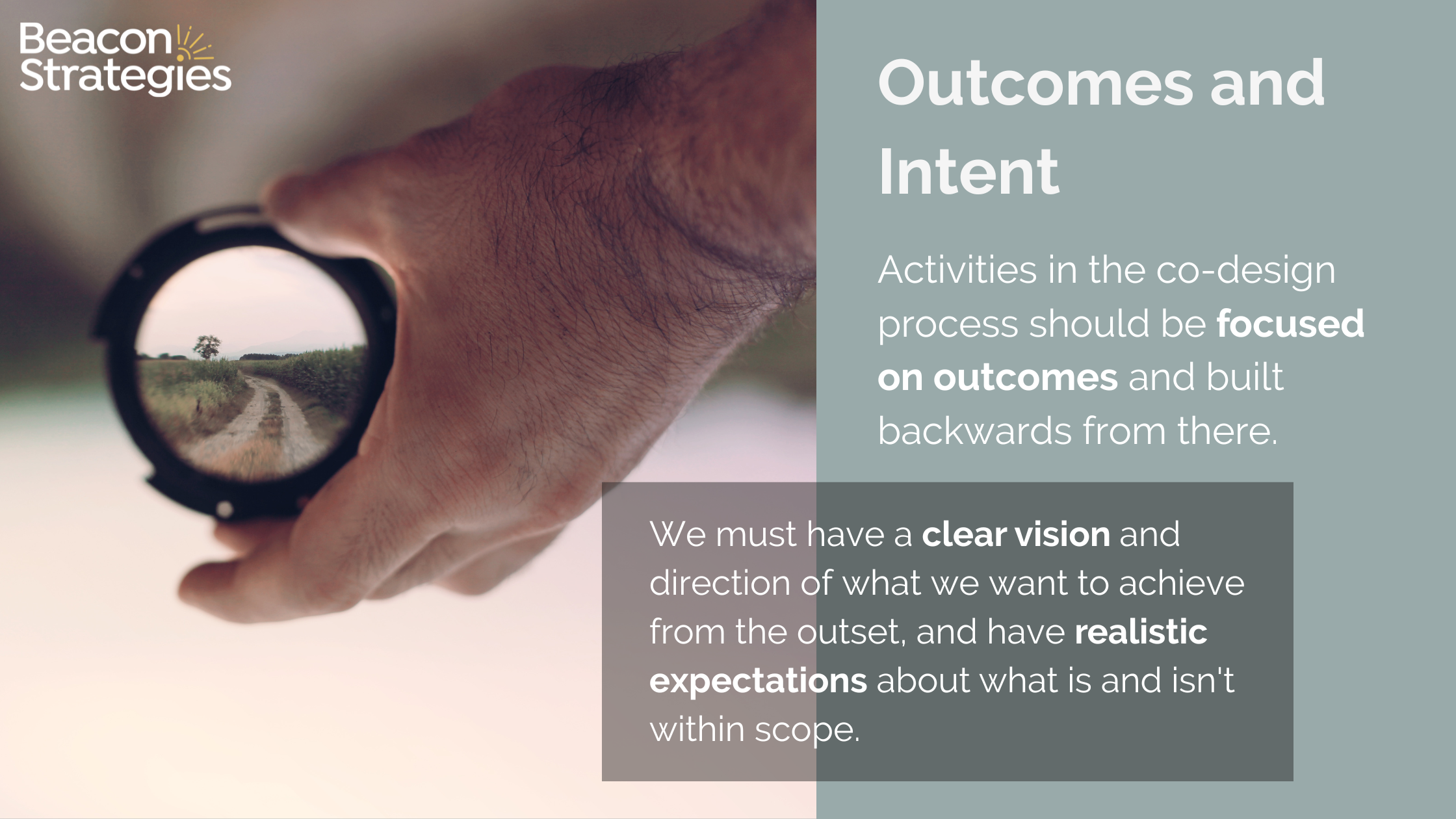 Four key elements and principles of co-design — Beacon Strategies