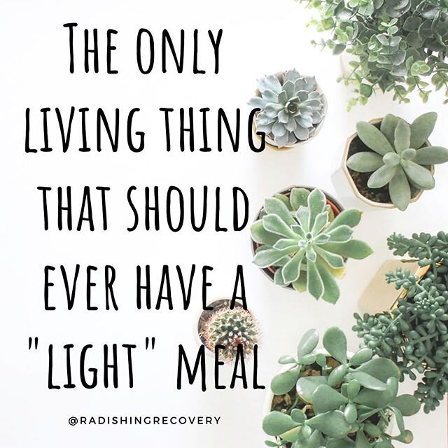 So many things really irritate the hell out of me about diet culture, but one of the main things is when someone says, &ldquo;I&rsquo;m eating light these days.&rdquo; Like, what does that even mean?! 🍽

Adequately nourishing your body is SO SO impo