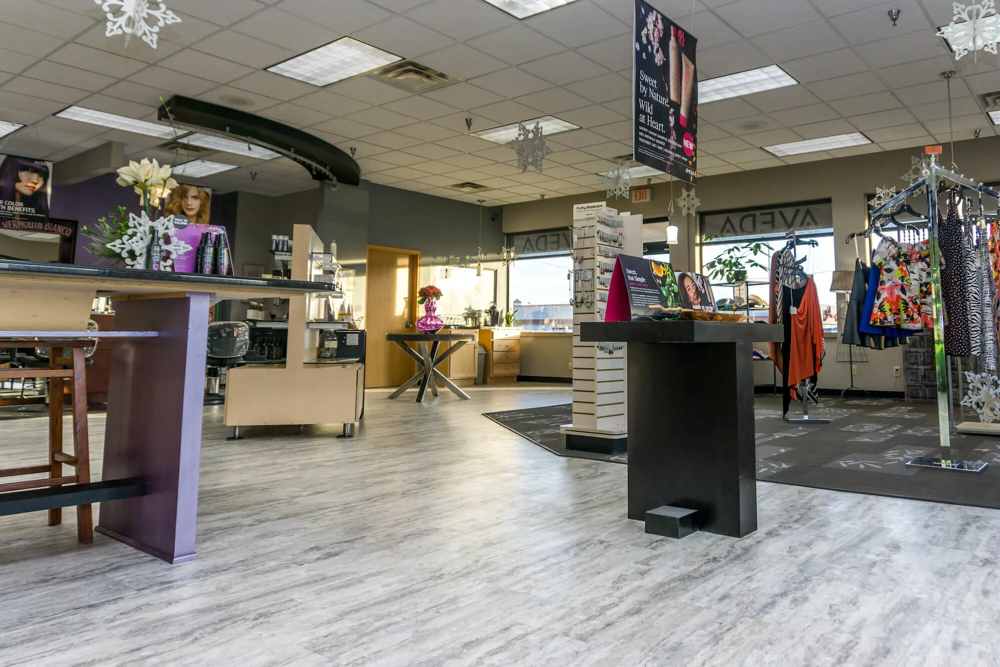 New Commercial Flooring at Volume Day Salon — Builders FirstSource