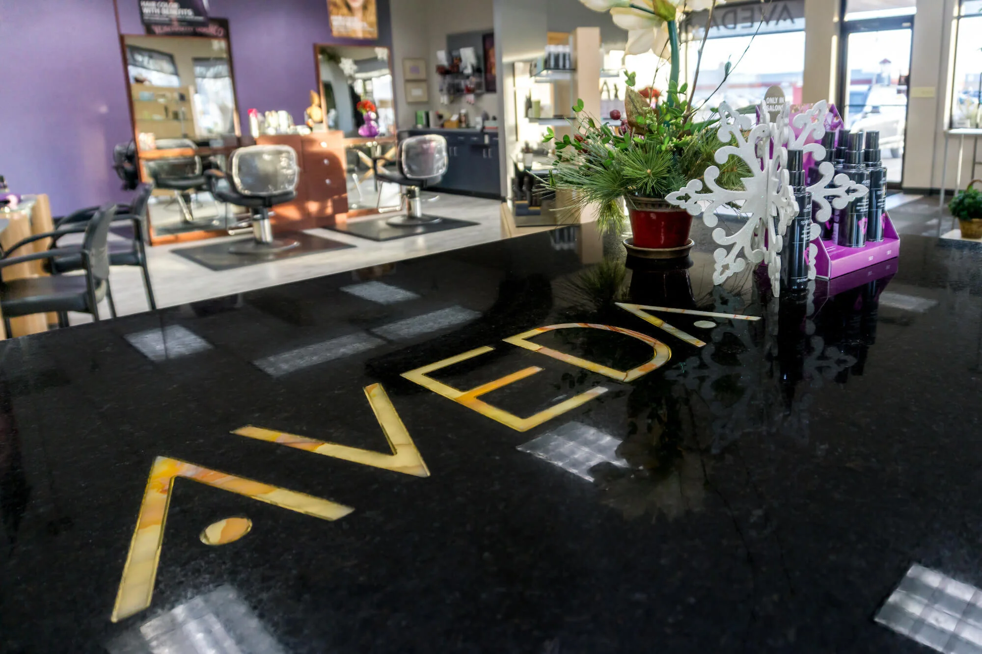New Commercial Flooring at Volume Day Salon — Builders FirstSource