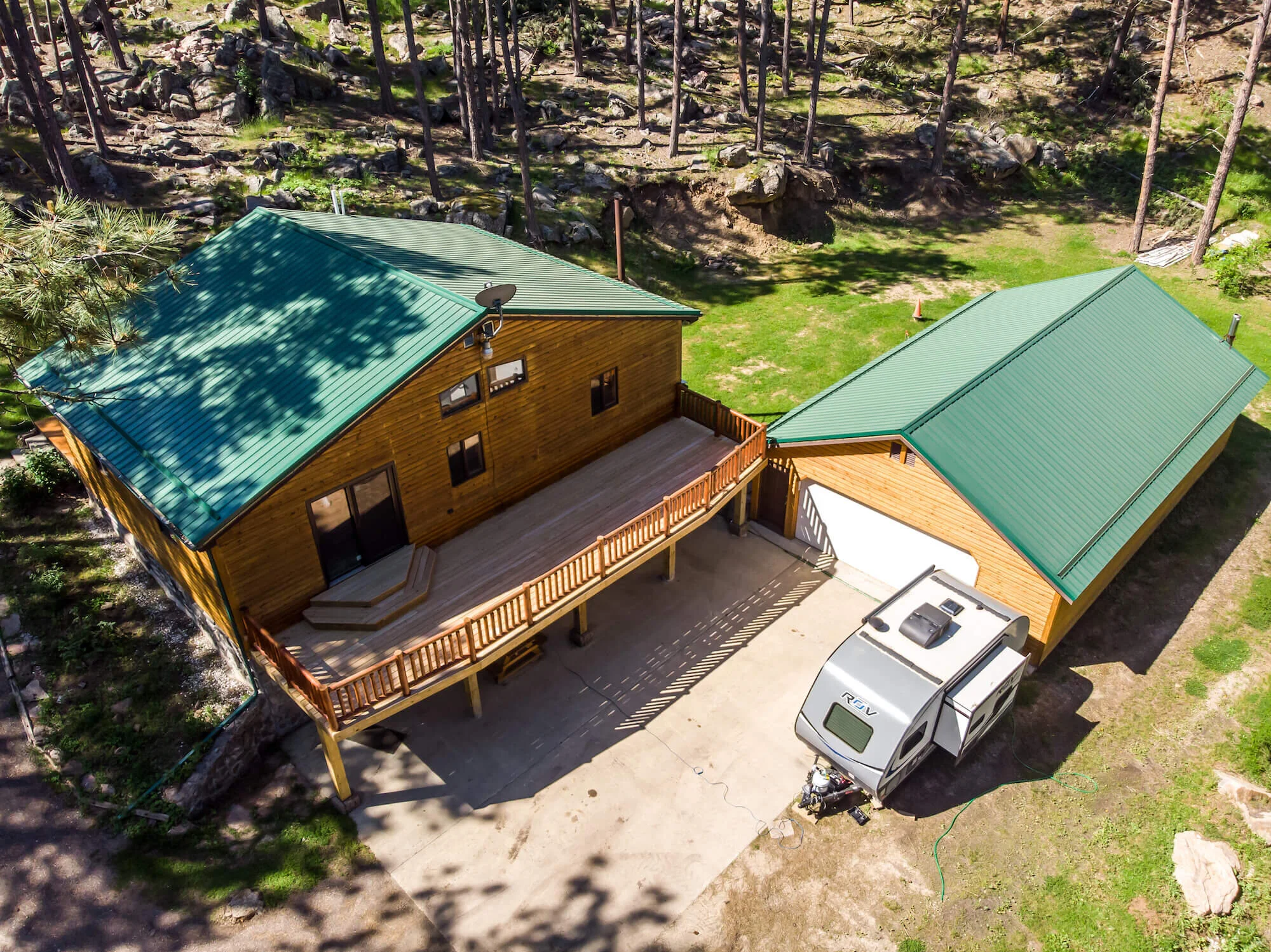 Metal Roof in the Pines by Black Hills Exteriors