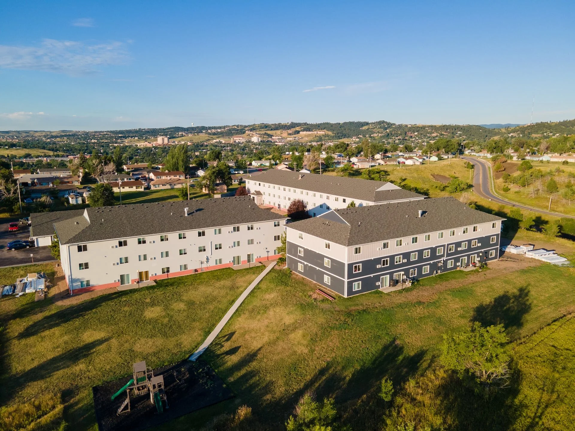 2020-8-12 Bulldog Construction Estes Park Apartments Rapid City Builders FirstSource Drone HQ -8.jpg