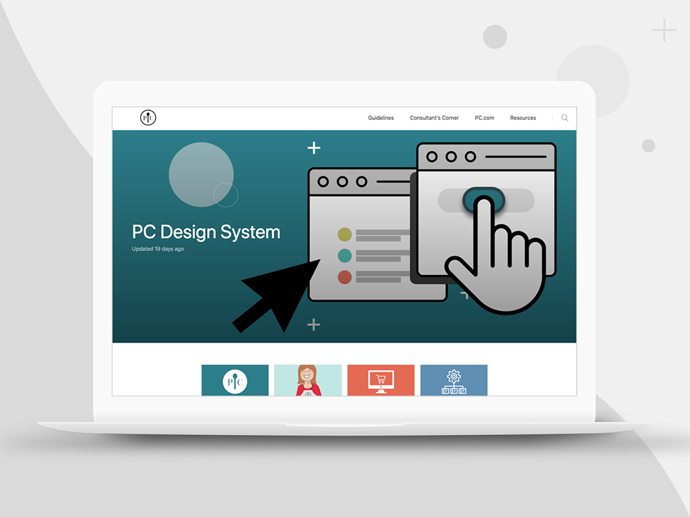 Digital Style Guide - The collective pieces of the design system are supported through a hosted third-party tool for ease of access and resource retrieval.