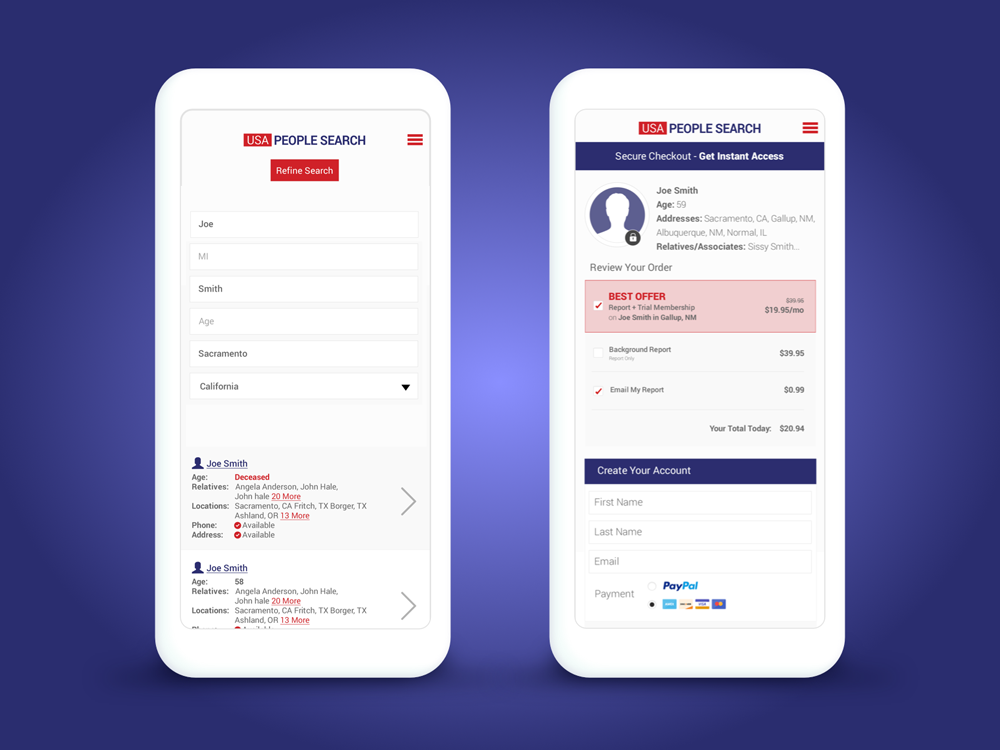 Mobile Search Results &amp; Checkout - Adaptable, data-heavy grids to provide users an optimal experience on mobile devices.