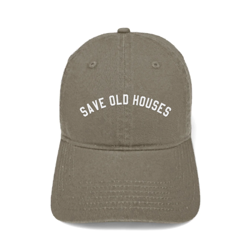 Save Old Houses Dad Hat (Olive)