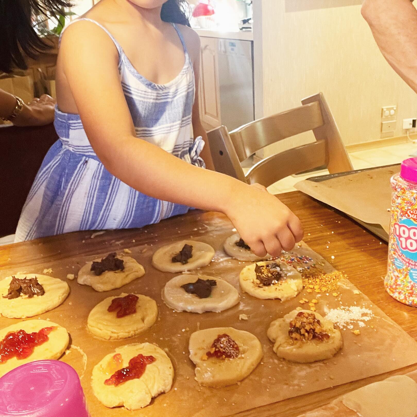 It&rsquo;s messy business, but wouldn&rsquo;t change a thing. #HappyPurim #traditions #hamantaschen
