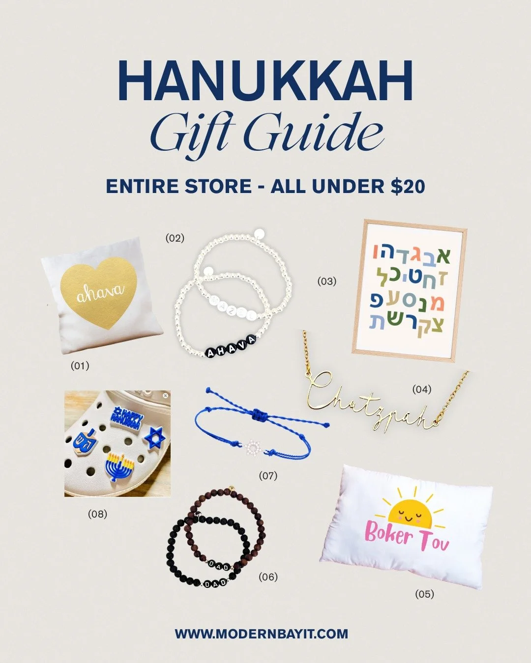 ✨ Hanukkah Gift Guide 2025 &mdash; ENTIRE STORE Under $20 

Hanukkah is just around the corner, so I&rsquo;ve put together a little Gift Guide with some perfect little giftables &mdash; all under $20!

Here&rsquo;s what&rsquo;s featured in today&rsqu