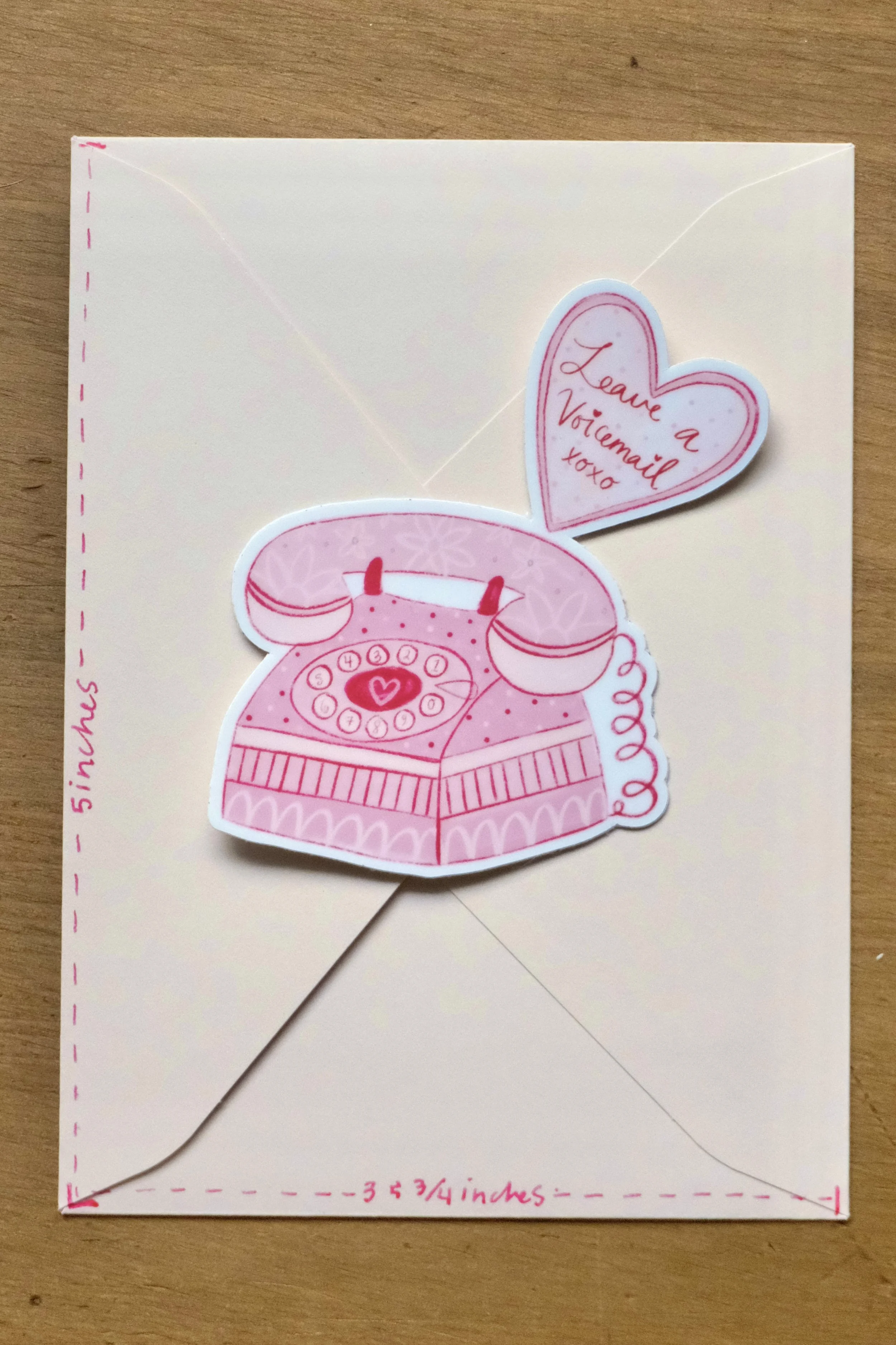 Pink Phone Sticker