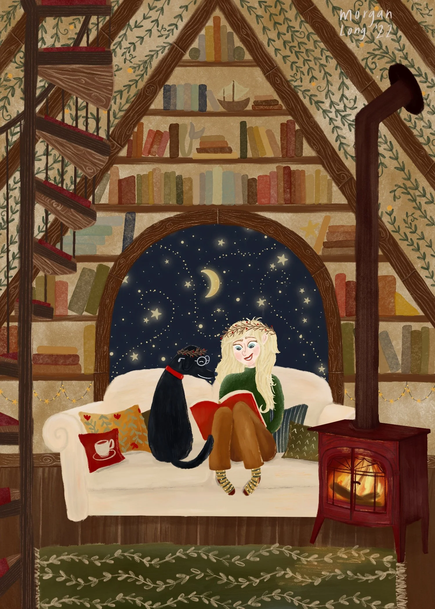 Cozy Autumn Postcard