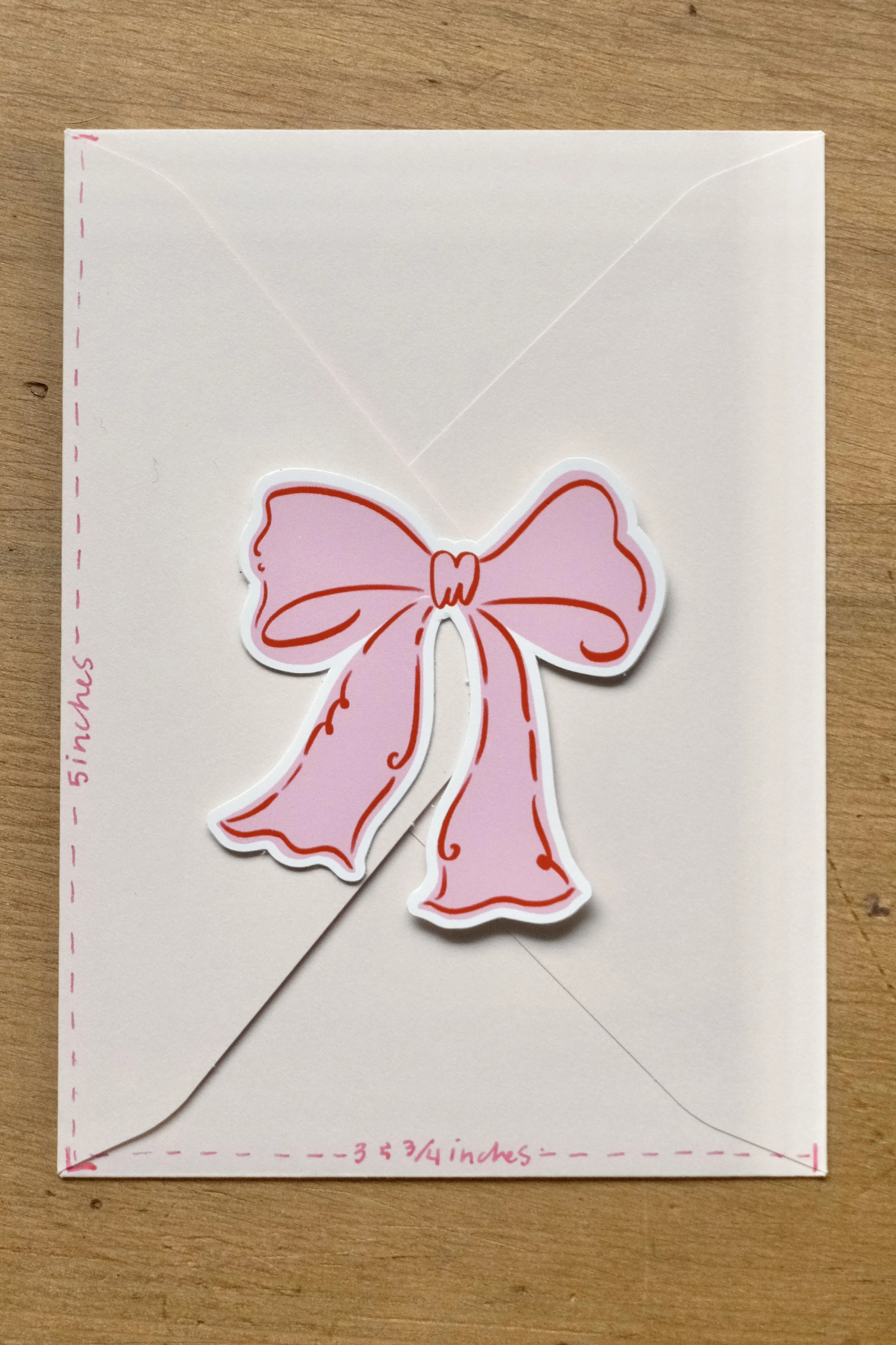 Pink Bow Sticker