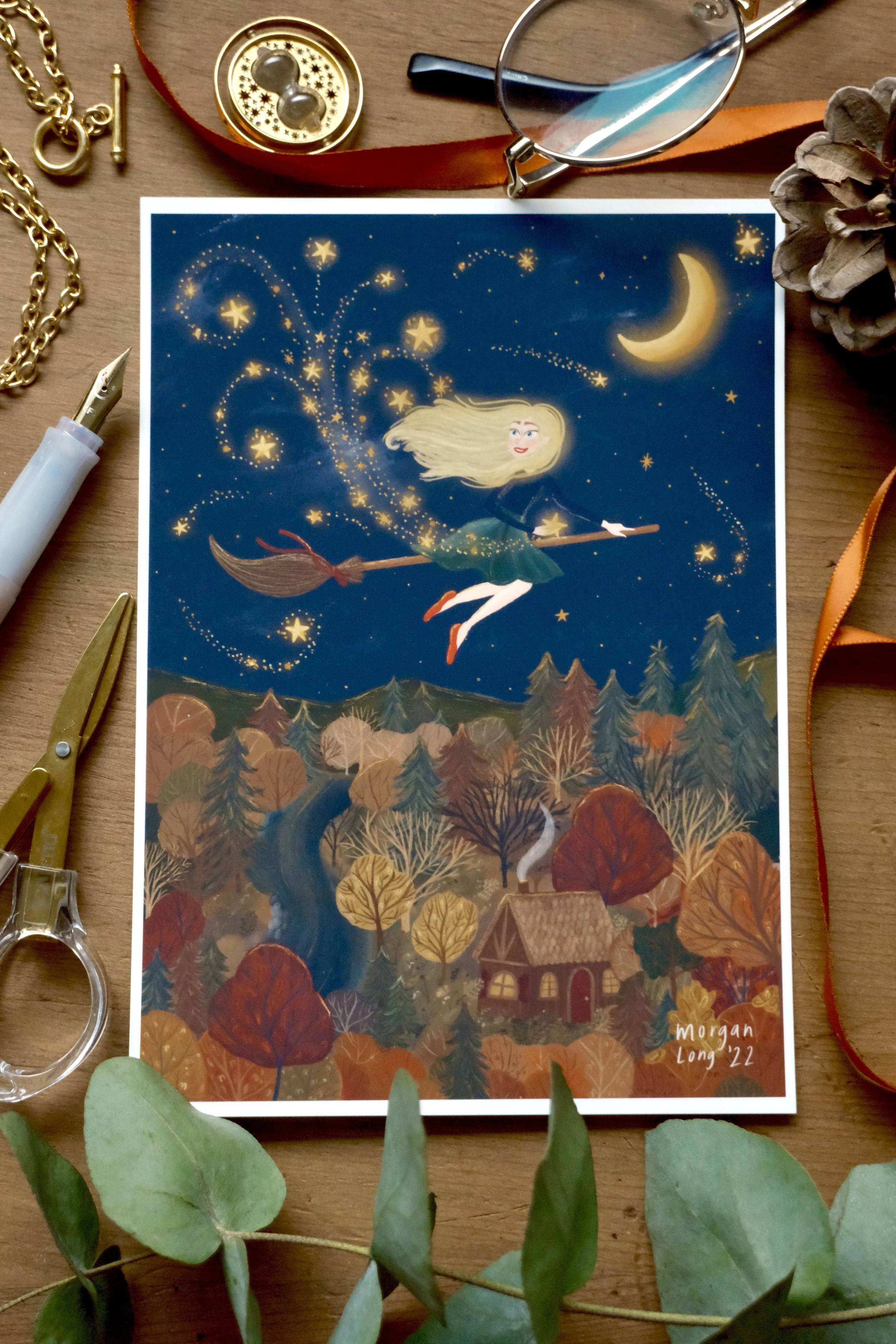 Whimsical Witch, Postcard.jpg