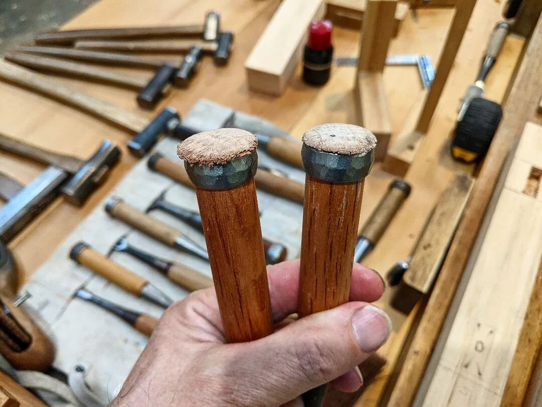 First thing we do during the Joinery Intensive is the set up hoops/rings on striking chisels.

Only two spaces left for the April Joinery Intensive. After that there is one penciled in for September. That might be it for 2024.

For more details and t