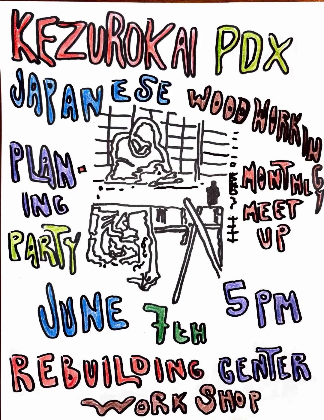 In Portland Oregon this Sunday!!

Hosted by Dave Burnard @gaijin_kajiya and Manny Roman @buildertoheal 

#kezuroukaipdx 

#japanesewoodworlingmeetup 

#portlandoregon