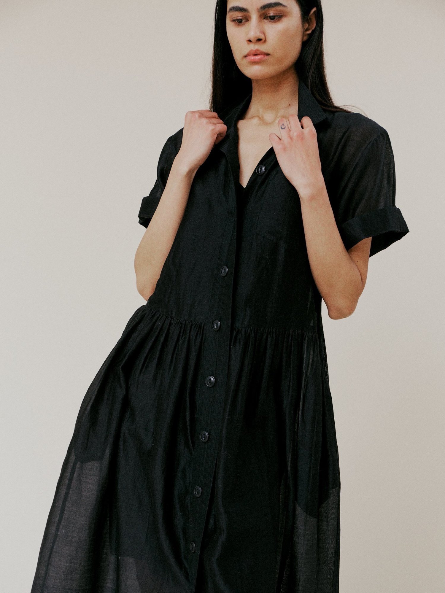 Nymane - ethically made women's clothing women's shirt dress Nymane - ethically made women's clothing women's shirt dress