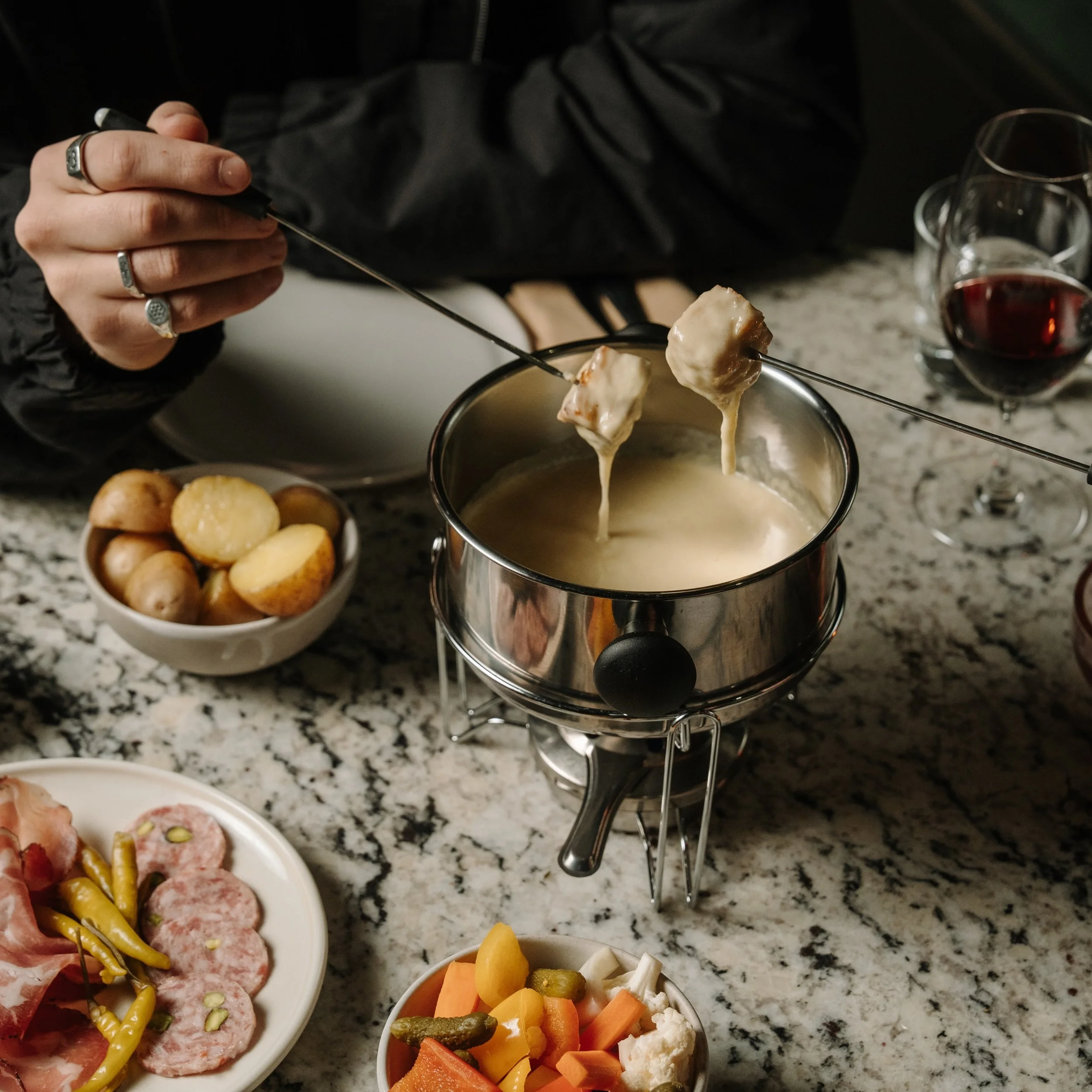 Victorian Cheese Fondue at Wine House
