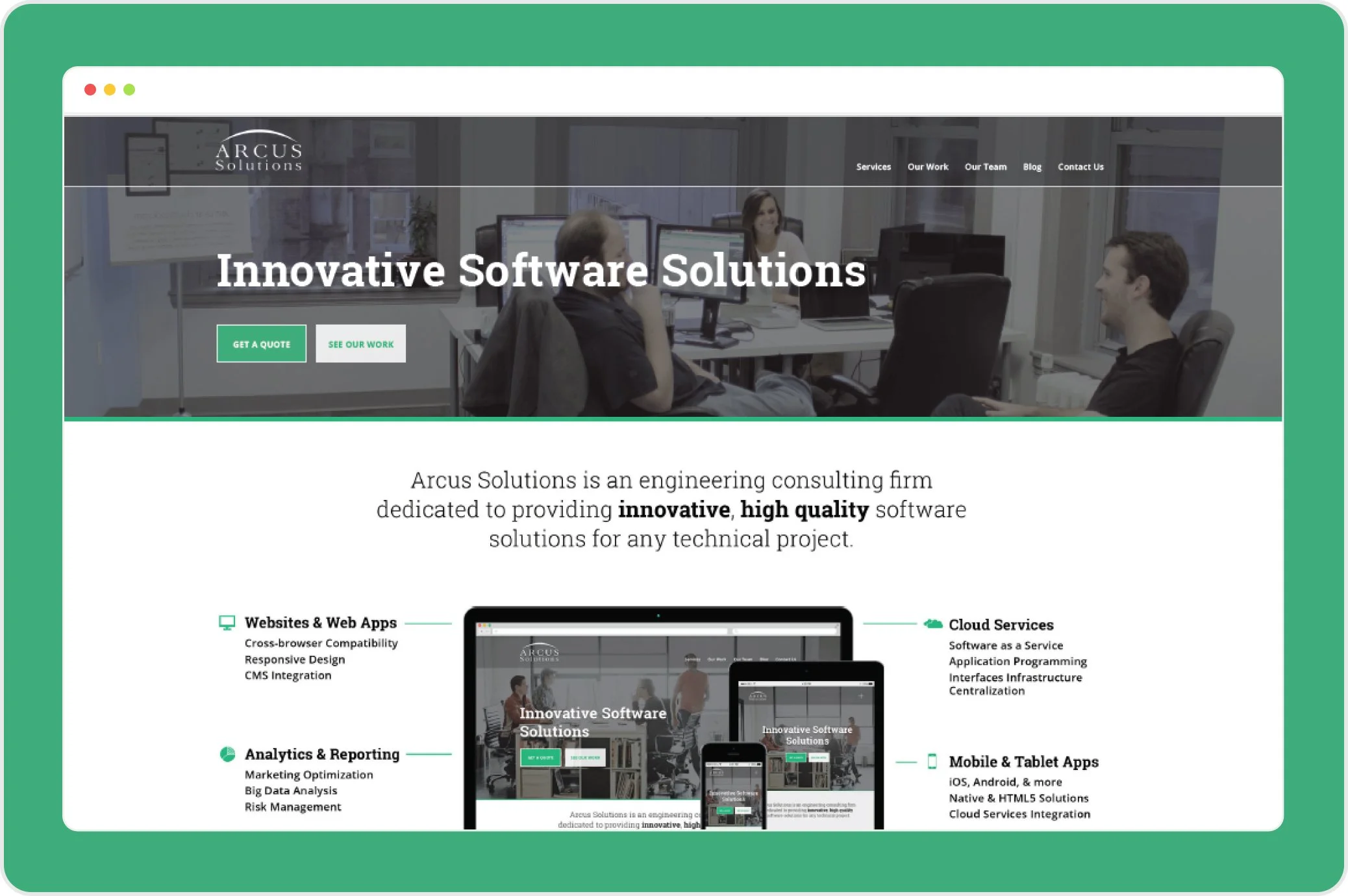 Arcus Solutions - Website