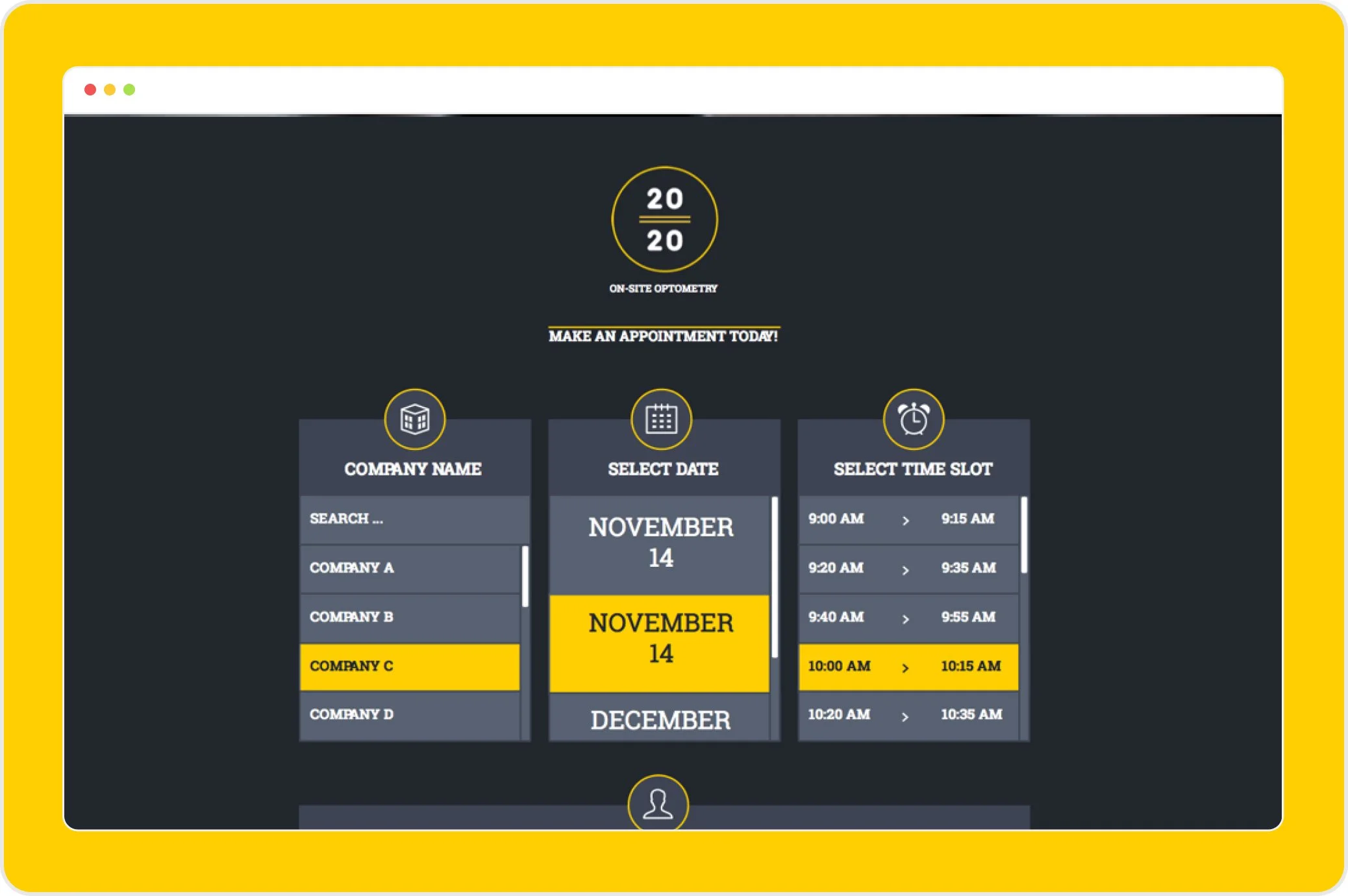 Project2020 - Booking Page
