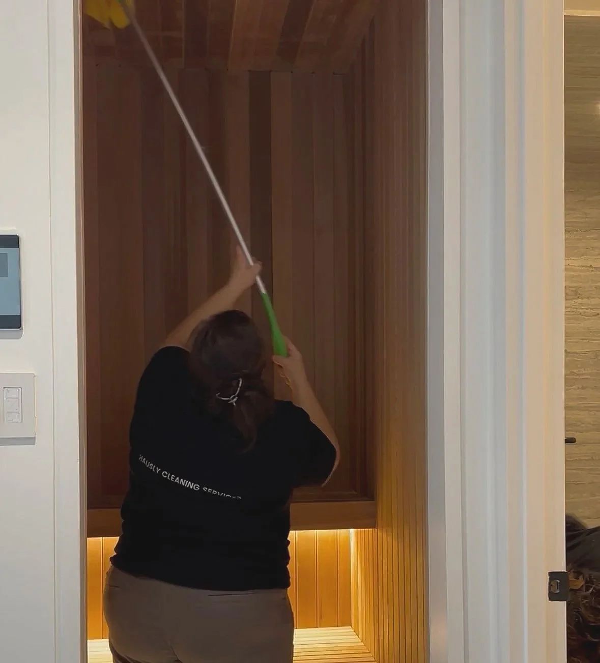 Deep clean-living room dust removal-downtown condo