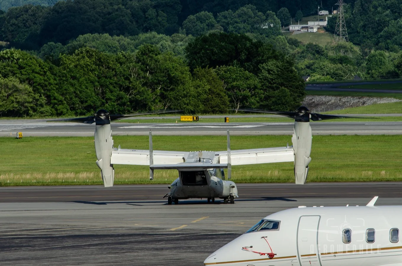 Homeward bound! The Rescue Osprey taxis out to the runway to depart. Look for the video of this Osprey's departure on my Aerowephile YouTube channel!
28May26