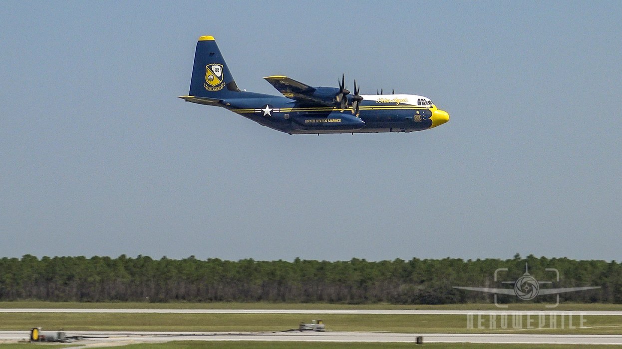 "Fat Albert" is operated by an all-Marine crew and they put on a great show in their Hercules.