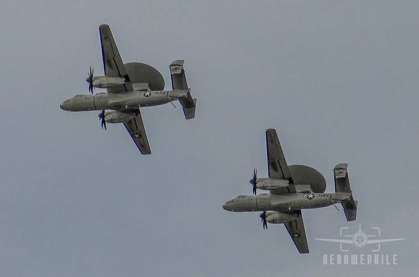 US Navy Grumman E-2C Hawkeye Two-Ship Demo (VAW-120, Norfolk NAS, Norfolk, VA)