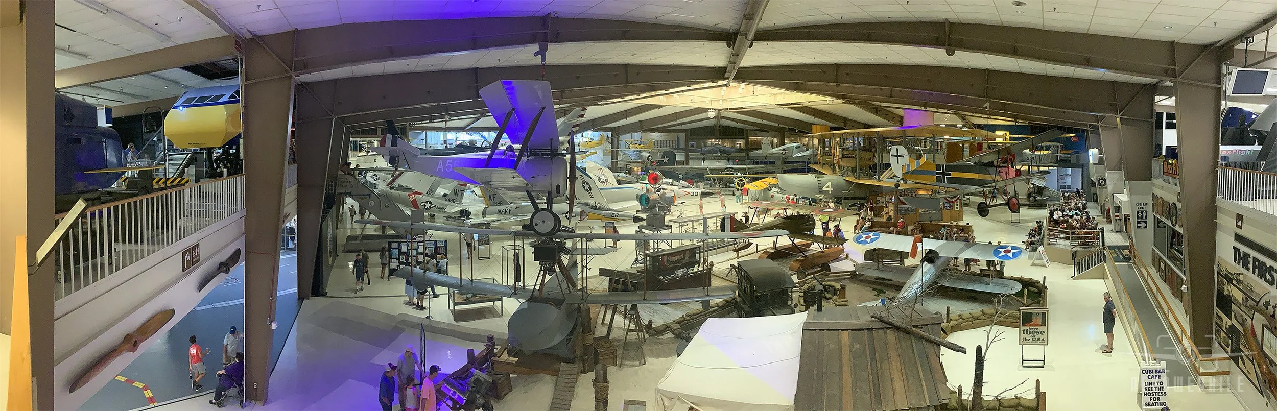 Second floor view of the South Wing,
