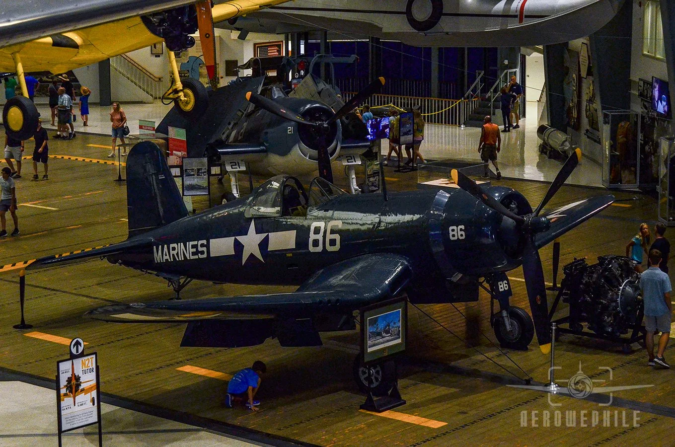 FG-1D Corsair - Vought's F4U Corsair design was subcontracted for production by other companies, among them Goodyear, whose Corsairs carried the designation FG.