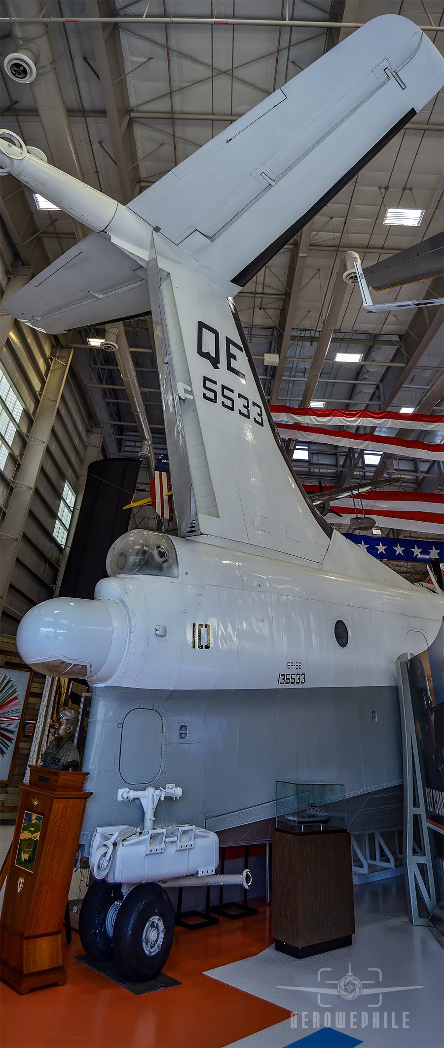 Massive vertical tail of the mighty Martin SP-5B Marlin.