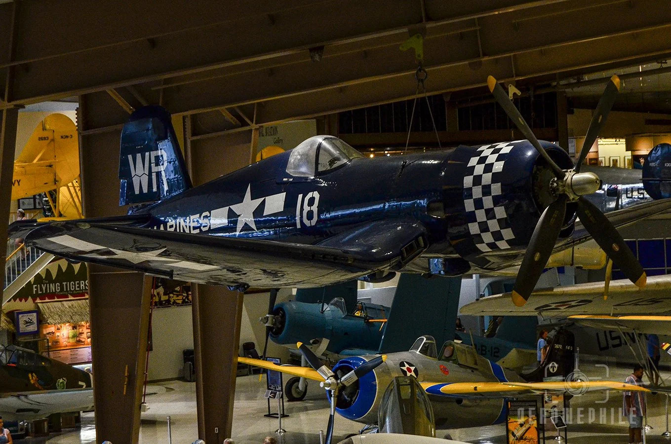 One of the most recognizable airplanes in history owing to its unique inverted gull wing design, the F4U Corsair remained in continual production from 1942 until 1952, with more than 12,500 examples of the aircraft delivered.