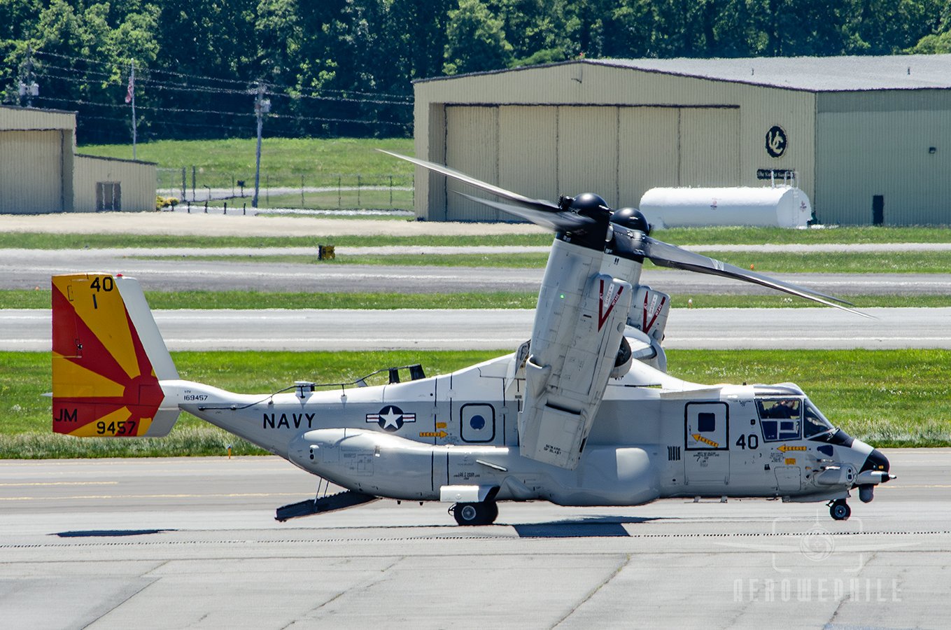 Arrival of the U.S. Navy VMF-40 Sqn Bell Boeing CMV-22B Osprey to Tri-Cities Airport.
04Jun26