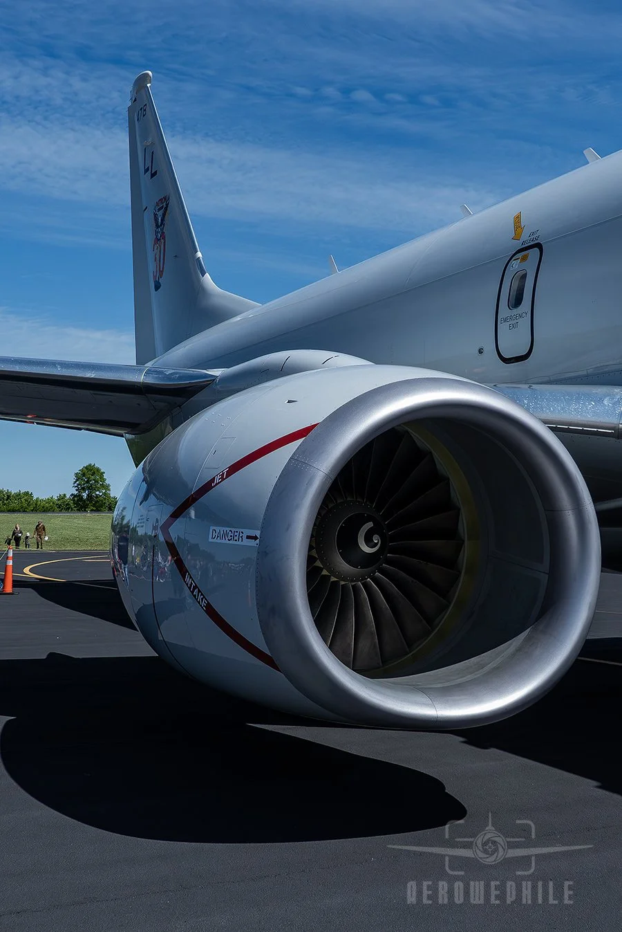 CFM International CFM56-7 BE(27) engine on the Boeing P-8A Poseidon. It produces 27000 lb thrust. 
Wings & Wheels - Greeneville Municipal Airport (GCY) 
02May26