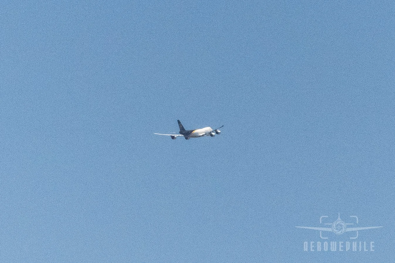 UPS Boeing 747-8F (N611UP) climbing out of Louisville heading to Cologne (CGN).
