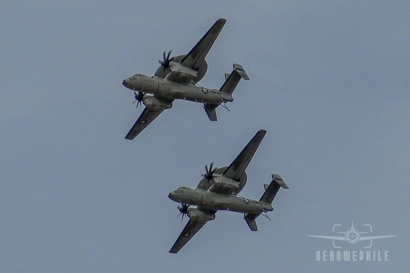 US Navy Grumman E-2C Hawkeye Two-Ship Demo (VAW-120, Norfolk NAS, Norfolk, VA)