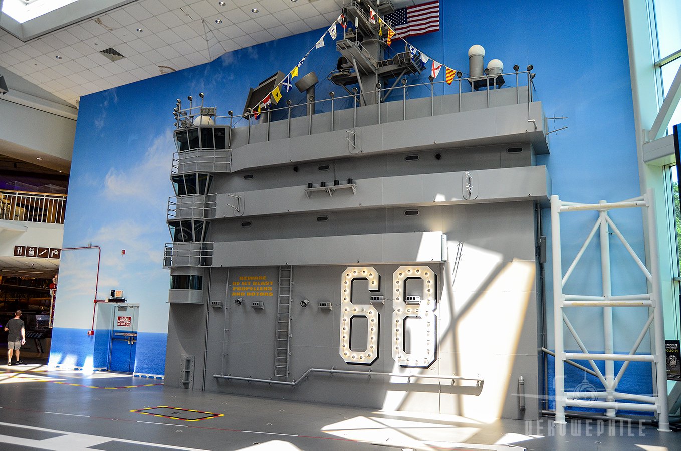 USS Nimitz (CVN 68) Flight Deck Experience - The USS Nimitz one-quarter scale replica flight deck highlights features of the modern nuclear-powered aircraft carriers that operate around the world.