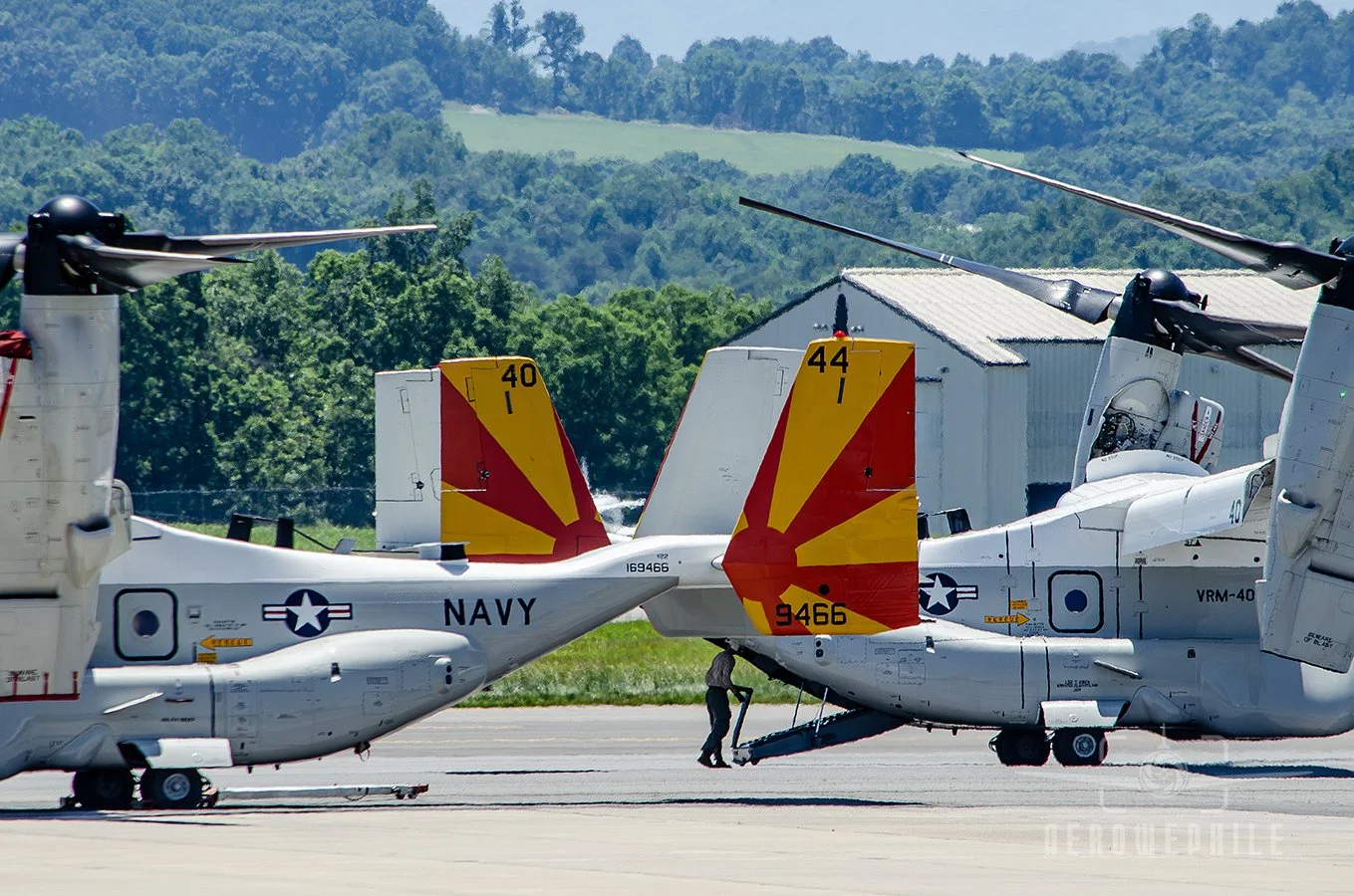 Crew member folding up the rear ramp as they begin preparations for departure. Look for the video of this Osprey's departure on my Aerowephile YouTube channel!
04Jun26