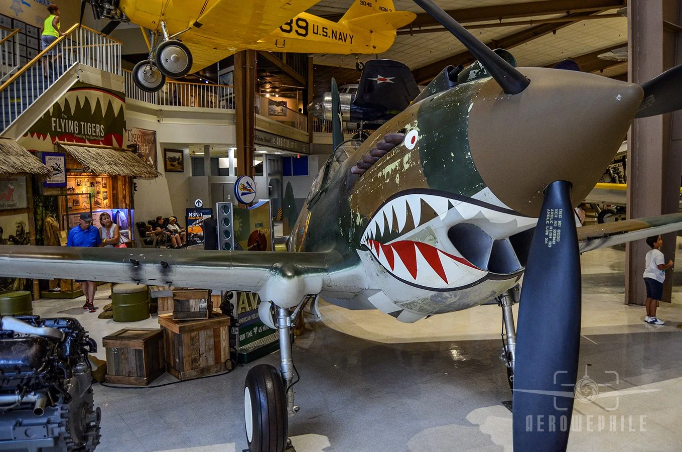 The P-40B Tomahawk evolved from the Curtiss Model 75 Hawk, a radial-engined fighter introduced in the mid-1930s. First flown in October 1938, the XP-40 was the fastest U.S. Army fighter at the time, and deliveries of the P-40 began in June 1940. 