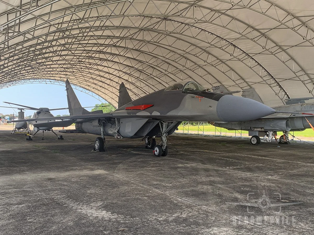 MIG-29 and A 160 Humming Birds in the back.