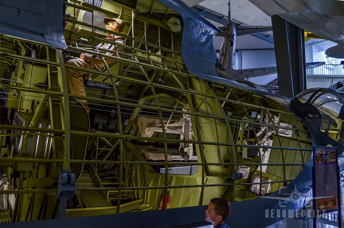 Consolidated PBY-5 Catalina, Number FP-216, interior cutaway.