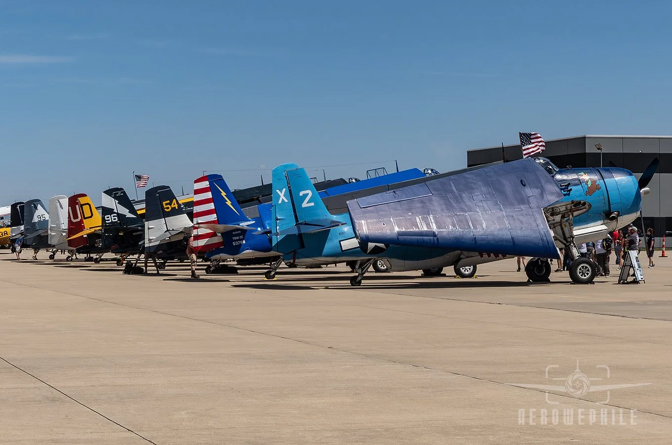 TBM Gathering flight line.
