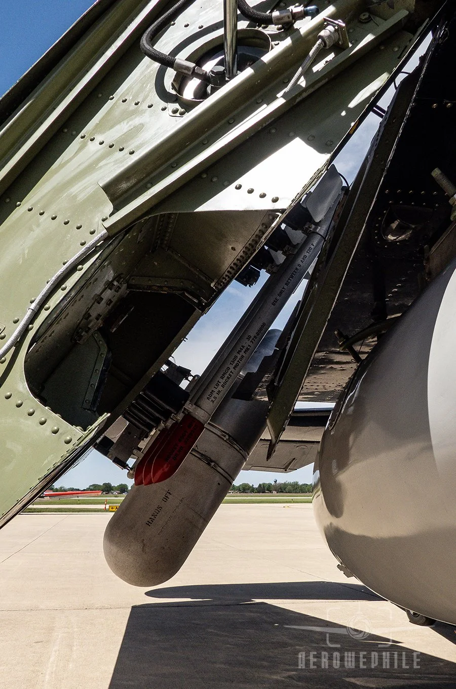 TBM Avenger wing fold with tight clearances for the ordinance.