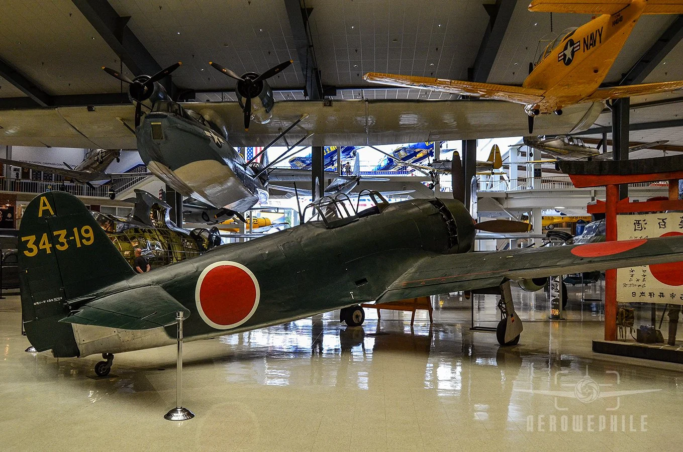 A unique design feature on the N1K2-Ja Shiden Kai was an automatic flap system used not only for landing, but also aiding in slow-speed air combat maneuvering.