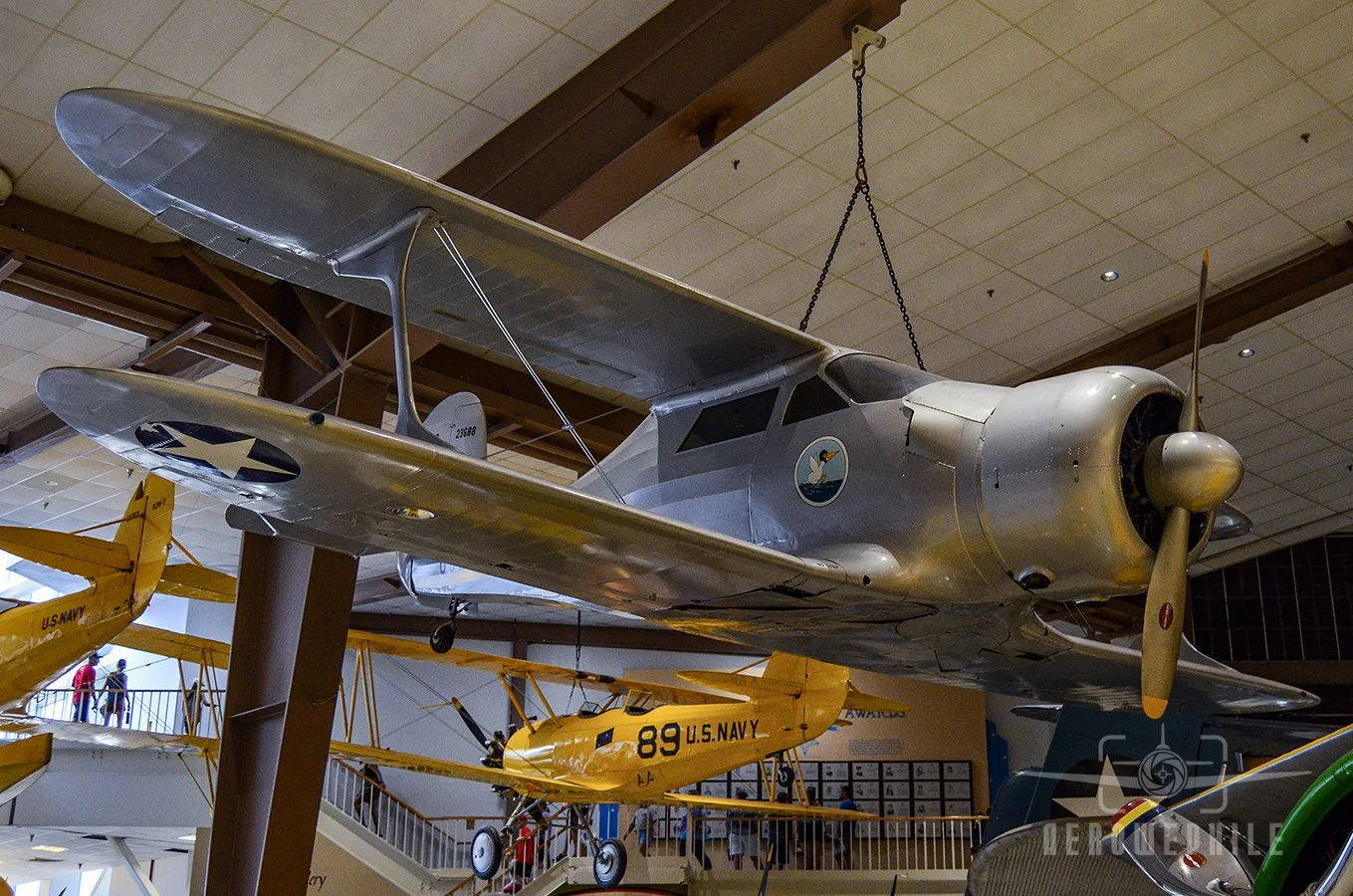 Developed by Beech in 1934, the unique "staggerwing" was an instant success in general aviation, and became a valuable asset to the Navy as an executive transport.